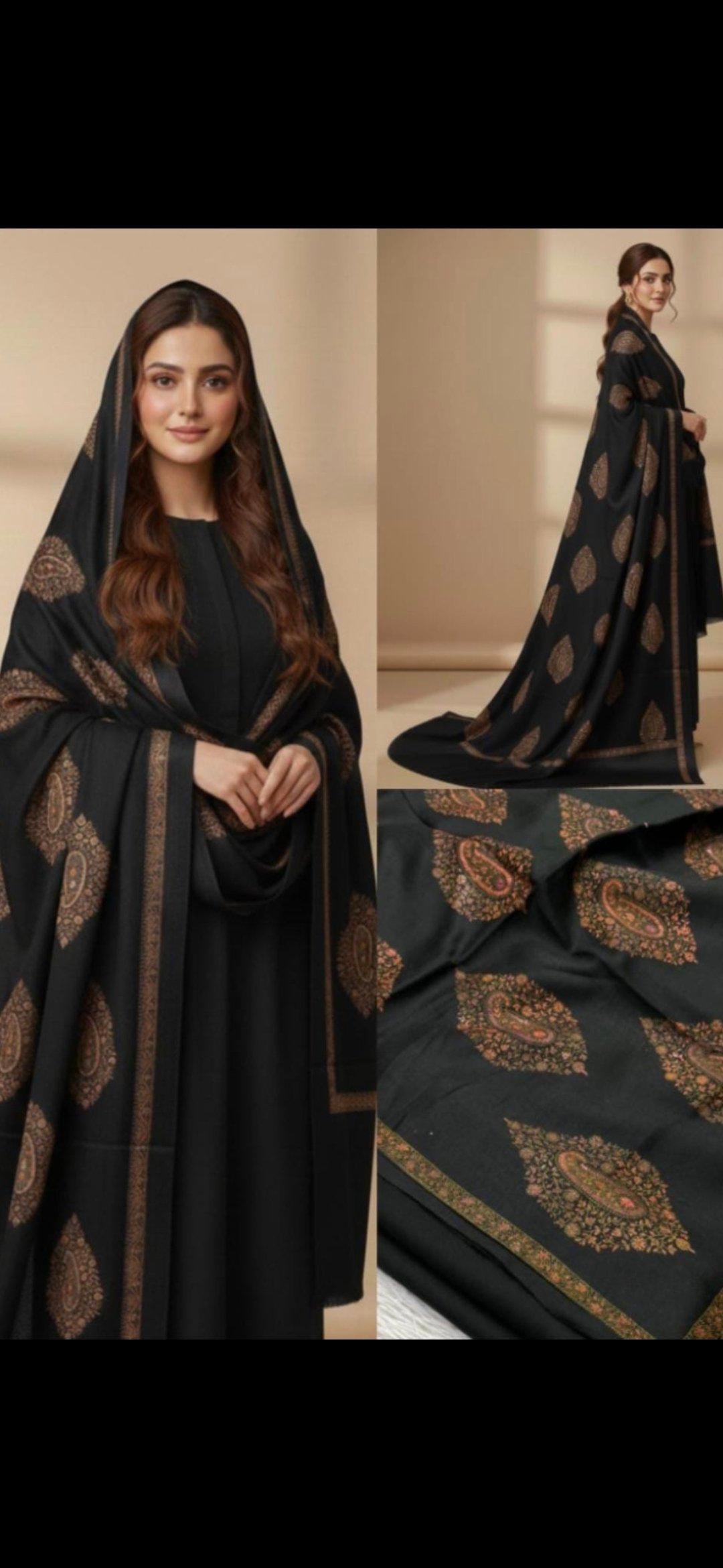 Paisley Embroidery Pashmina