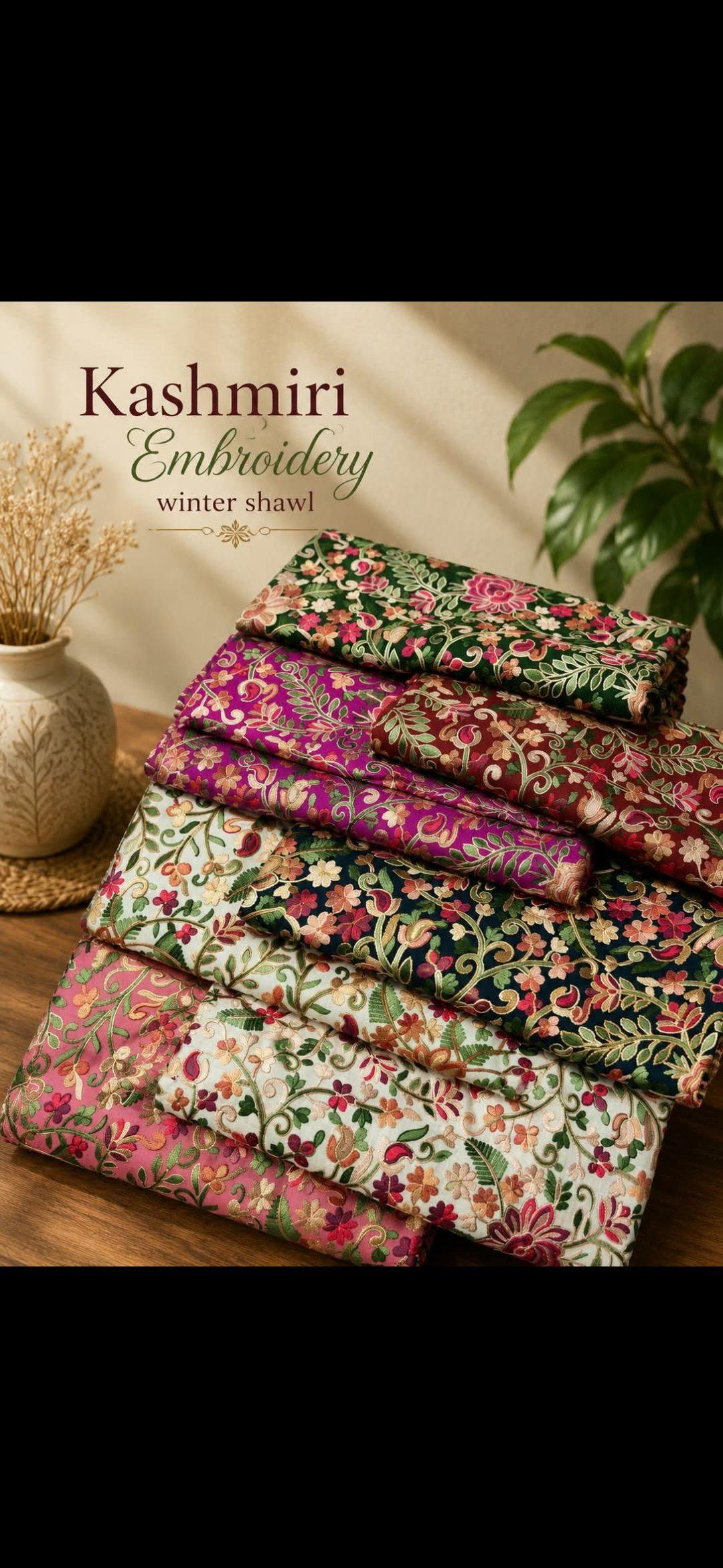Premium Kashmiri Embroidered Shawl