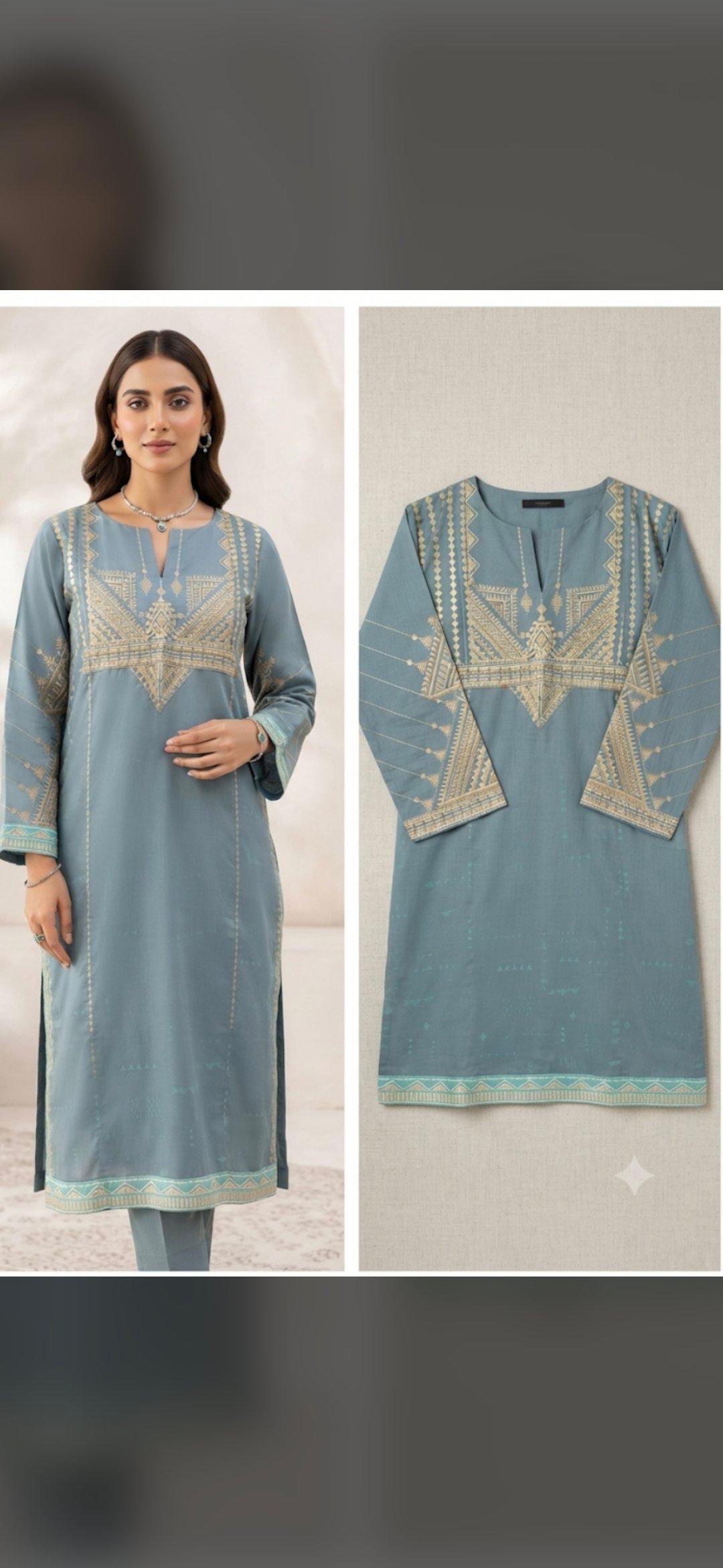 Block Print Night Fuchsia Lawn Kurti – Alkaram Article