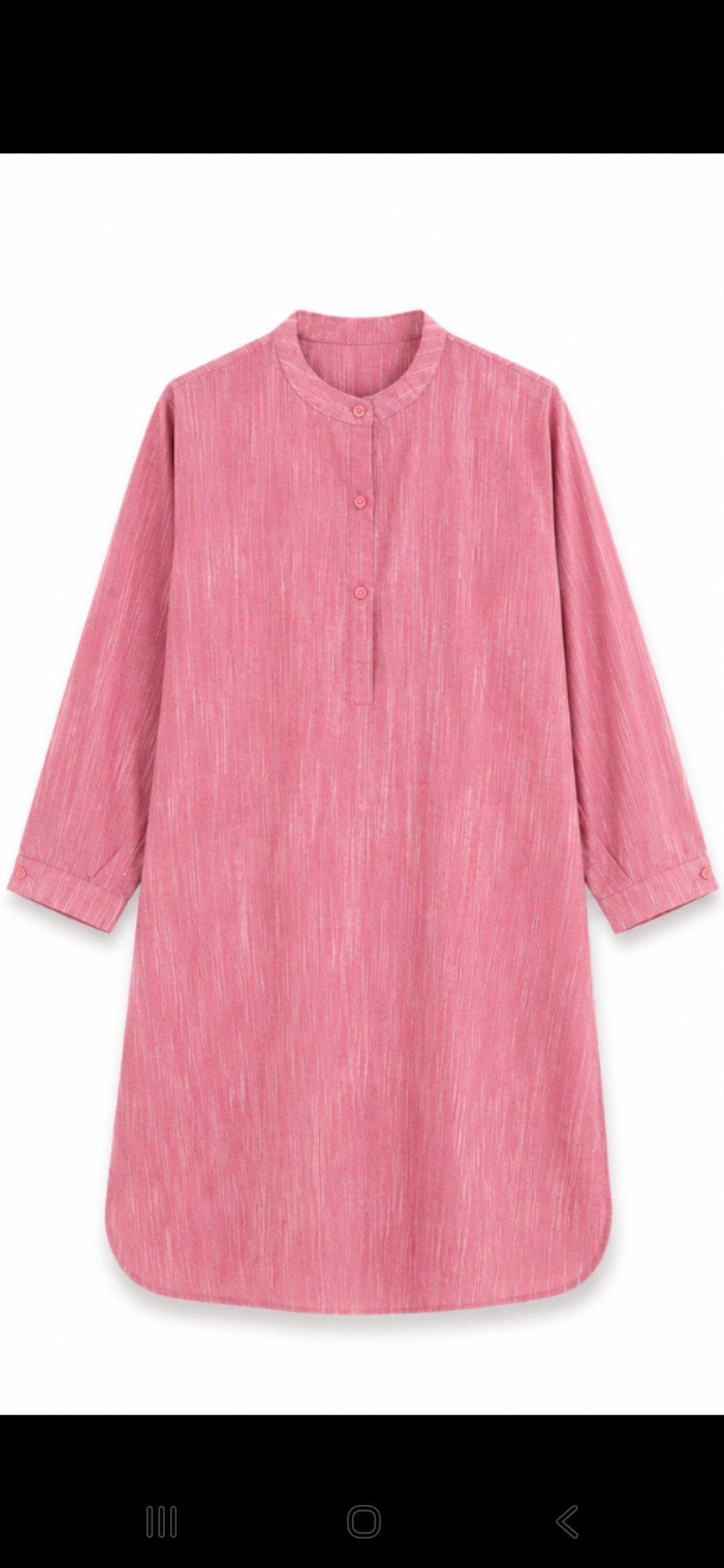 Light Pink Long Khaddi Cotton