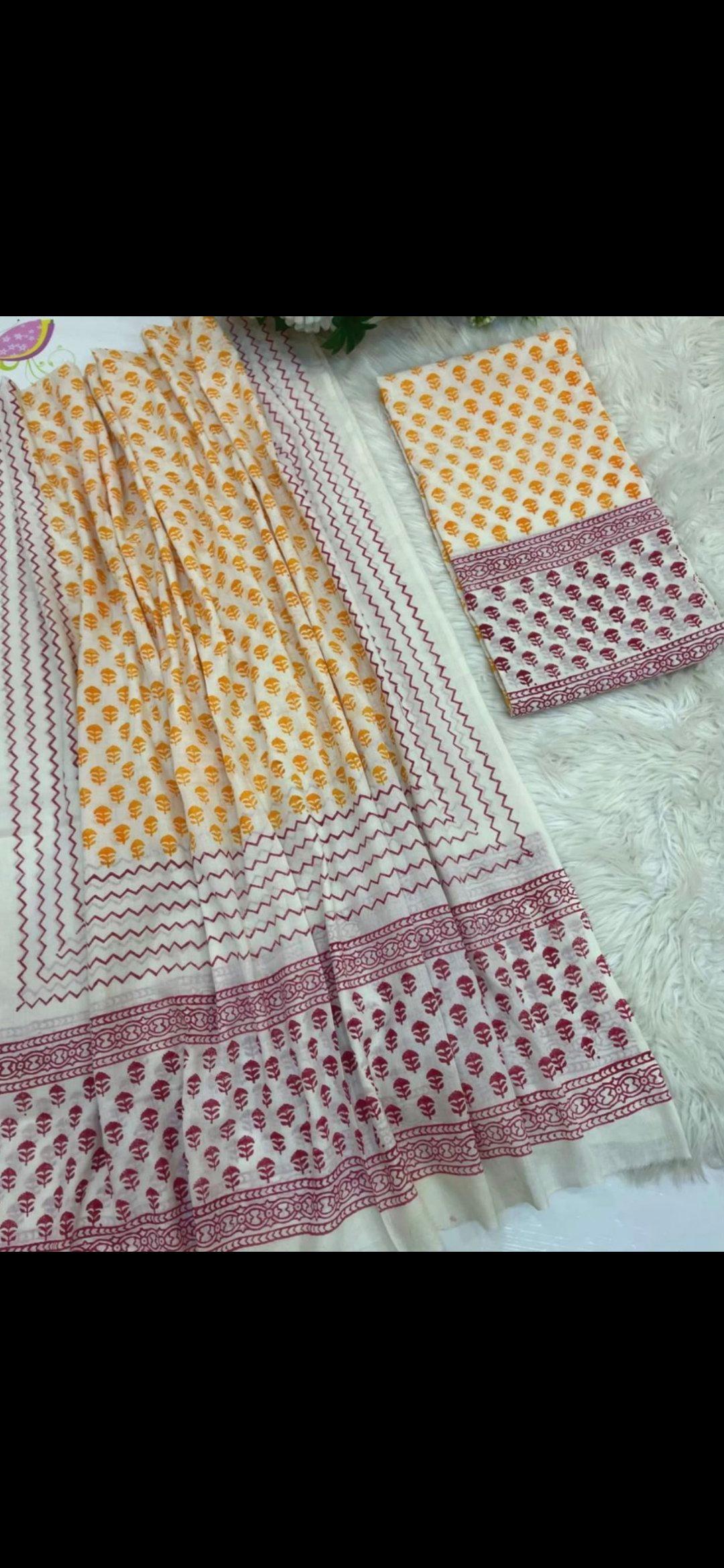 trendy  Block Printed